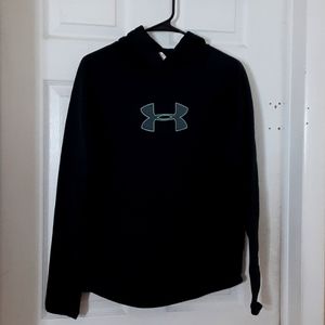 Black Under Armour hooded pullover sweatshirt size small